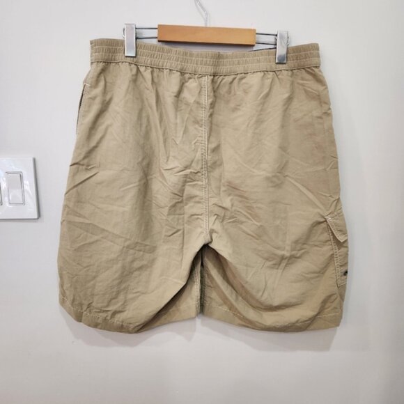 Vintage Polo Ralph Lauren Nylon Shorts Mens Large Beige Cargo Hiking Outdoor - Picture 2 of 13